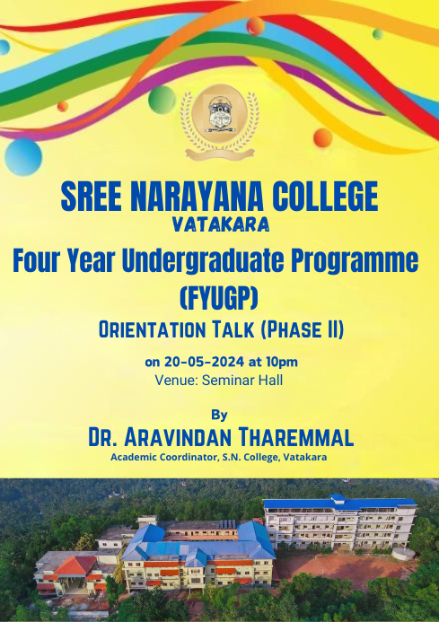 FYUGP - Orientation Talk നടത്തി