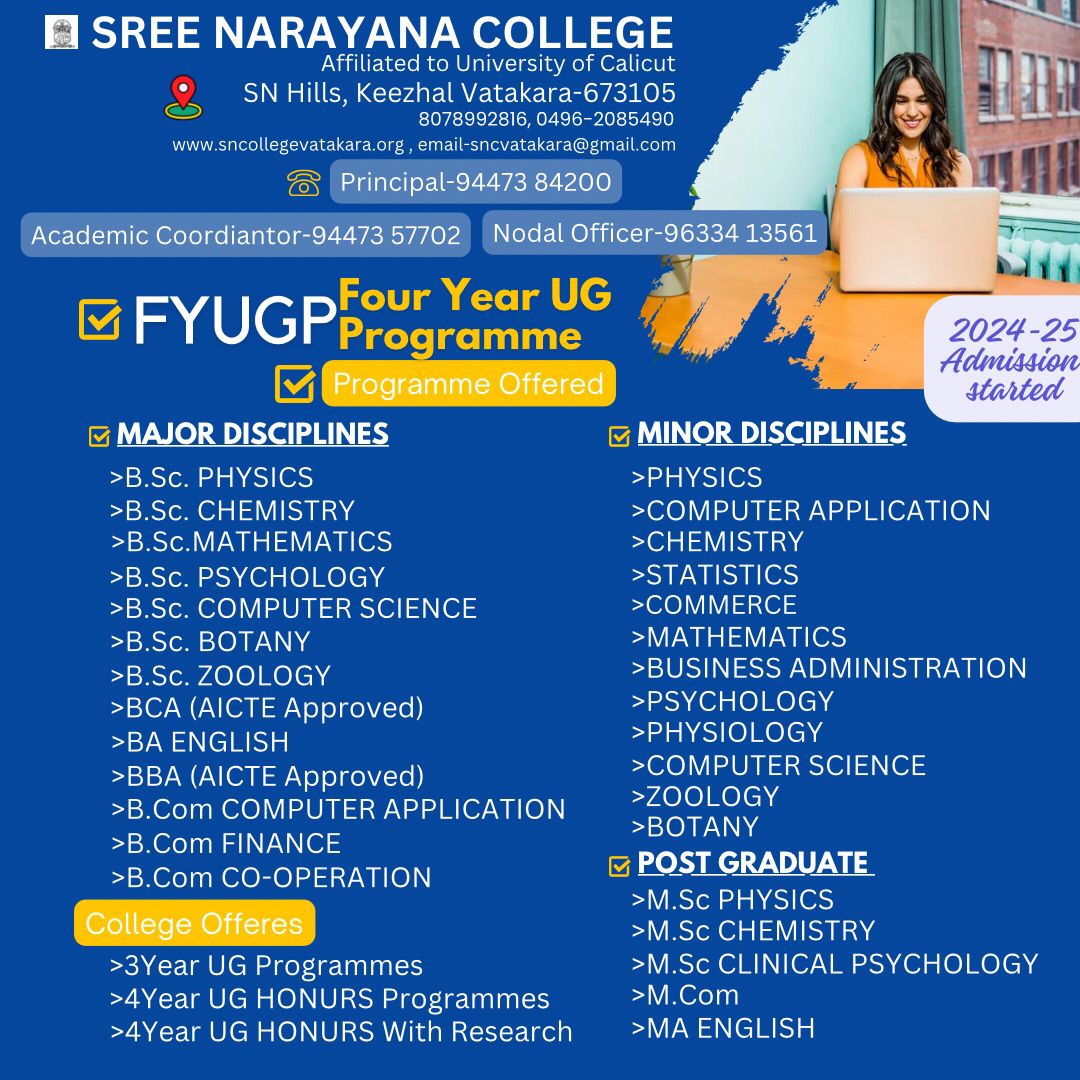 FYUGP -Our Major & Minor Courses